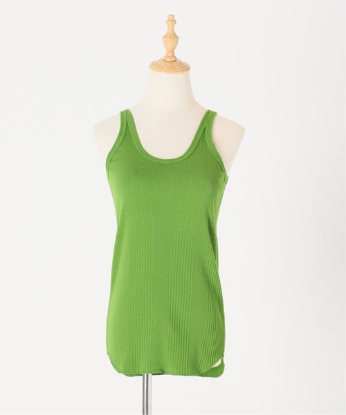 FRAMeWORK(フレームワーク)の「【Healthknit/ヘルスニット】ブロードリブタンクトップ2◆(Tシャツ/カットソー・レディース・グリーン/バーガンディー/オレンジ/ホワイト/スミクロ・FREE)」の8枚目の写真