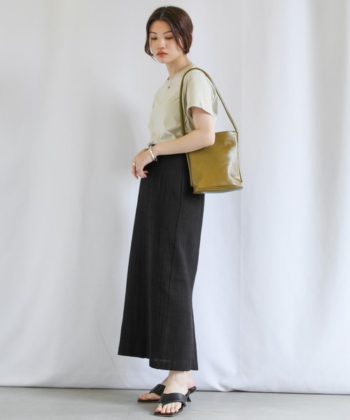 select MOCA（セレクトモカ）の「フェイクレザーワンハンドルバッグ（ショルダーバッグ・レディース・ブラック/カーキ/アイボリー・FREE）」の5枚目の写真