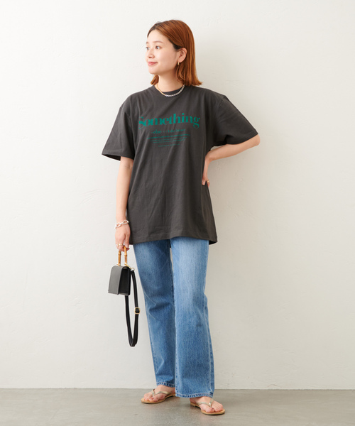 JOURNAL STANDARD（ジャーナルスタンダード）の「SOMETHING Tシャツ（Tシャツ/カットソー・レディース・ホワイト/ブラック系その他・FREE）」の6枚目の写真