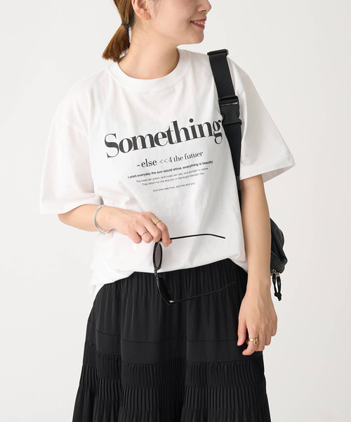 JOURNAL STANDARD（ジャーナルスタンダード）の「SOMETHING Tシャツ（Tシャツ/カットソー・レディース・ホワイト/ブラック系その他・FREE）」の8枚目の写真