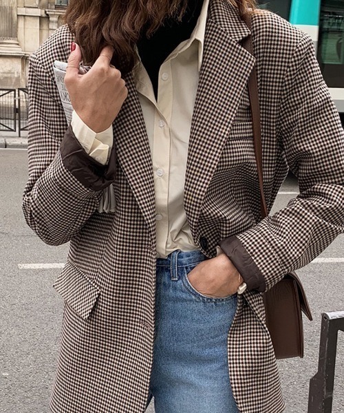 極美品 ハイストリート ソルビアッティ リネン100 千鳥 テーラードジャケット 極美品 ハイストリート ソルビアッティ リネン100 千鳥