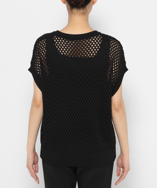 PAGEBOY(ページボーイ)の「メッシュクルーベスト(ベスト・レディース・ブラック/ターコイズブルー/オフホワイト・FREE)」の20枚目の写真