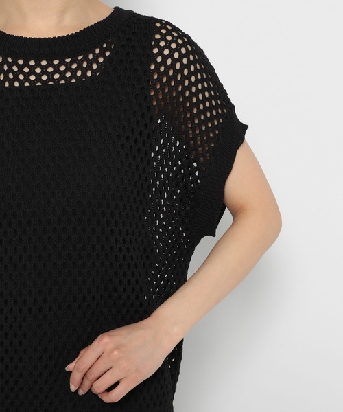 PAGEBOY(ページボーイ)の「メッシュクルーベスト(ベスト・レディース・ブラック/ターコイズブルー/オフホワイト・FREE)」の22枚目の写真