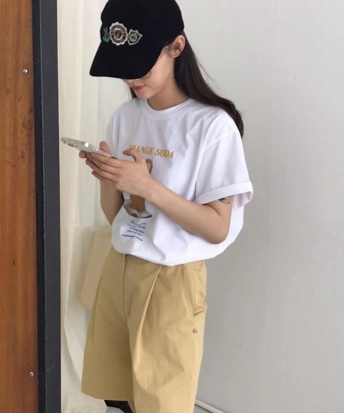 MANGROVE(マングローブ)の「スイーツグラフィックTEE(Tシャツ/カットソー・レディース・レッド/オレンジ・FREE)」の8枚目の写真