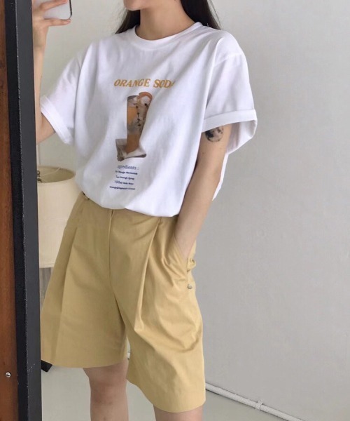 MANGROVE(マングローブ)の「スイーツグラフィックTEE(Tシャツ/カットソー・レディース・レッド/オレンジ・FREE)」の10枚目の写真