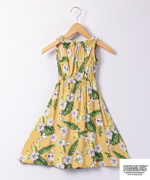 PEANUTS（ピーナッツ）の「PEANUTS キッズ　スヌーピー アロハワンピース（ワンピース・キッズ・ネイビー/レッド/ブルー/マスタード/グレー系その他/チャコール・110/130/140/120）」の11枚目の写真