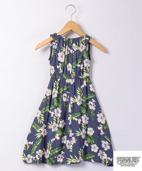 PEANUTS（ピーナッツ）の「PEANUTS キッズ　スヌーピー アロハワンピース（ワンピース・キッズ・ネイビー/レッド/ブルー/マスタード/グレー系その他/チャコール・110/130/140/120）」の10枚目の写真