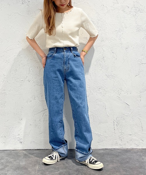 apres jour mignon(アプレジュールミニョン)の「メローカットトップス【ZOZOTOWN限定アイテム】(Tシャツ/カットソー・レディース・イエロー/ピンク/ブラック・X-LARGE/フリー)」の7枚目の写真