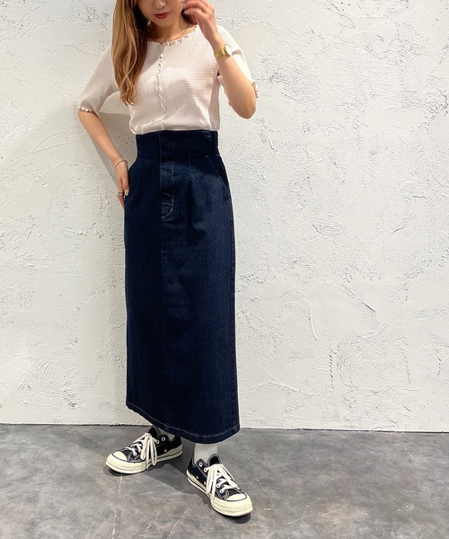 apres jour mignon（アプレジュールミニョン）の「メローカットトップス【ZOZOTOWN限定アイテム】（Tシャツ/カットソー・レディース・イエロー/ピンク/ブラック・X-LARGE/フリー）」の16枚目の写真