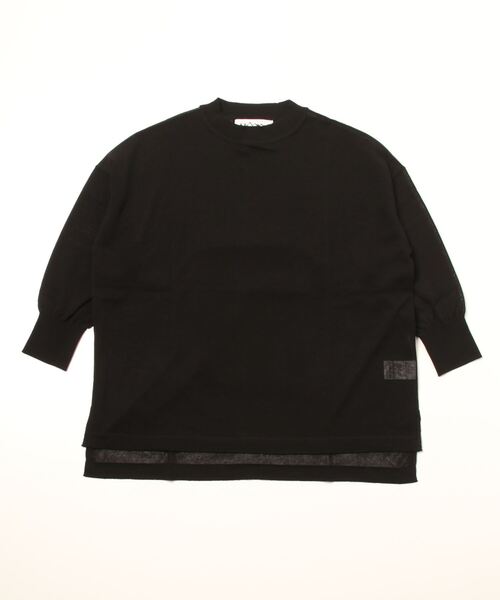 MANASTASH(マナスタッシュ)の「MANASTASH/マナスタッシュ ヘルシーヤーンプルオーバー(Tシャツ/カットソー・レディース・ブラック/グレー・FREE)」の6枚目の写真