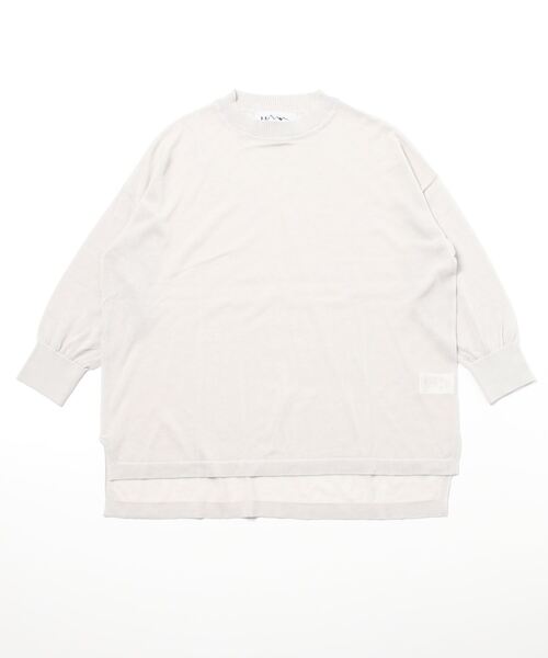 MANASTASH(マナスタッシュ)の「MANASTASH/マナスタッシュ ヘルシーヤーンプルオーバー(Tシャツ/カットソー・レディース・ブラック/グレー・FREE)」の7枚目の写真