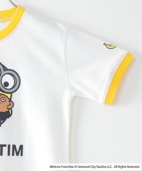 MINIONS(ミニオンズ)の「【キッズ】ミニオン/Bob&TIM プリントTシャツ(100~140cm)(Tシャツ/カットソー・キッズ・ダークグリーン/オフホワイト・100/110/120/130/140)」の4枚目の写真