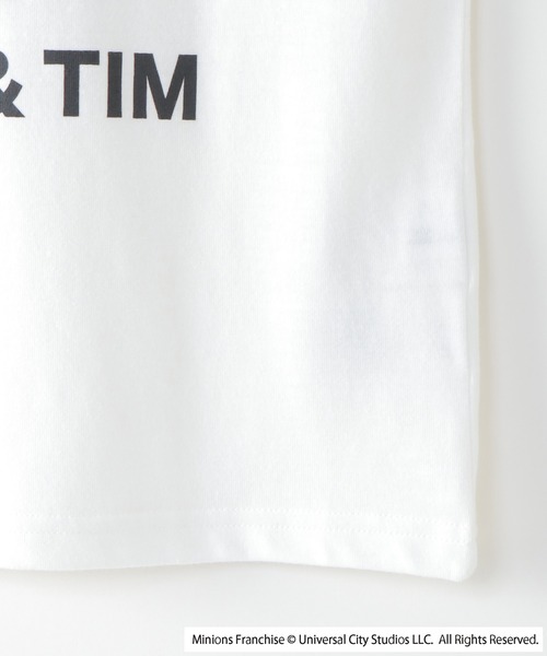 MINIONS(ミニオンズ)の「【キッズ】ミニオン/Bob&TIM プリントTシャツ(100~140cm)(Tシャツ/カットソー・キッズ・ダークグリーン/オフホワイト・100/110/120/130/140)」の7枚目の写真