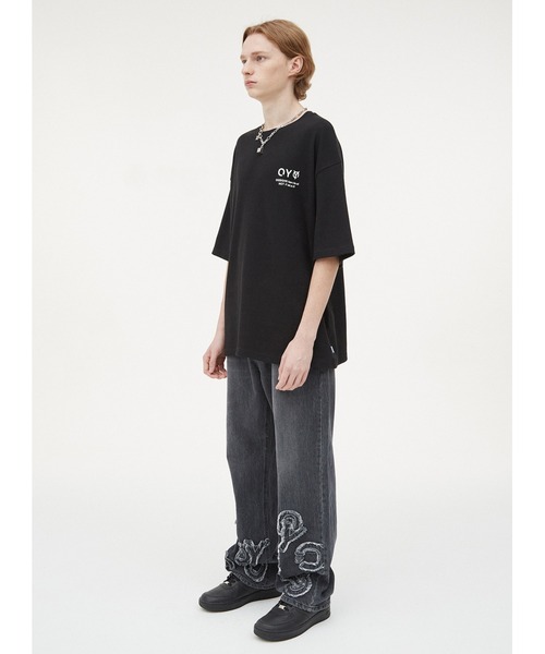 OY(オーワイ)の「『OY/オーワイ』OY SLOGAN LOGO T/スローガンロゴデザイン 半袖Tシャツ(Tシャツ/カットソー・メンズ・ホワイト/ブラック・M/L)」の7枚目の写真