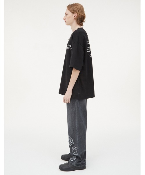 OY(オーワイ)の「『OY/オーワイ』OY SLOGAN LOGO T/スローガンロゴデザイン 半袖Tシャツ(Tシャツ/カットソー・メンズ・ホワイト/ブラック・M/L)」の12枚目の写真