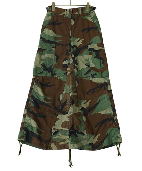77circa（ナナナナサーカ）の「77circa / ナナナナサーカ：circa make length adjustable camo skirt：cc22ss-30[DEA]（スカート・レディース・ウッドランド・26/28）」の3枚目の写真