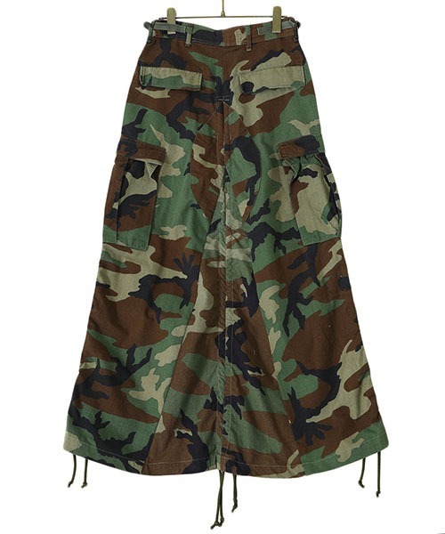 77circa（ナナナナサーカ）の「77circa / ナナナナサーカ：circa make length adjustable camo skirt：cc22ss-30[DEA]（スカート・レディース・ウッドランド・26/28）」の4枚目の写真