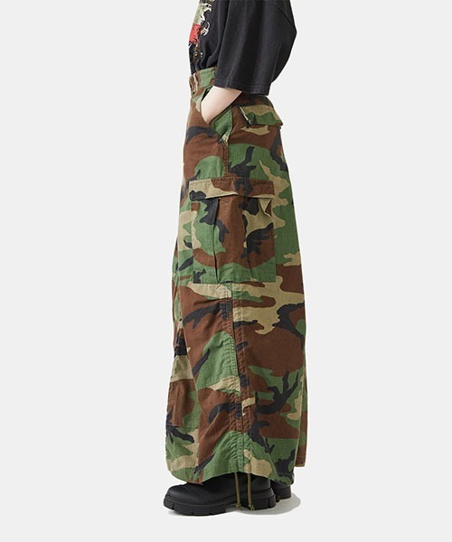 77circa（ナナナナサーカ）の「77circa / ナナナナサーカ：circa make length adjustable camo skirt：cc22ss-30[DEA]（スカート・レディース・ウッドランド・26/28）」の10枚目の写真
