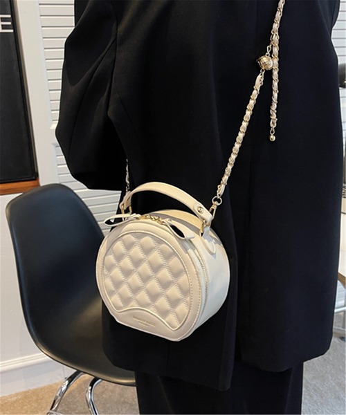 LA VORAGINE(ラ ヴォラジネ)の「丸いチェーンデザインショルダーバッグ クラッチバッグ(クラッチバッグ・レディース・ブラック/ホワイト・FREE)」の19枚目の写真