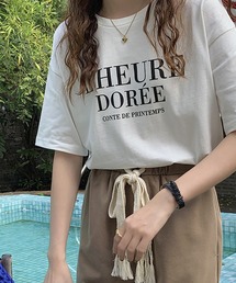 DAY CLOSET | レディース ドロップショルダーロゴTシャツ(Tシャツ/カットソー)