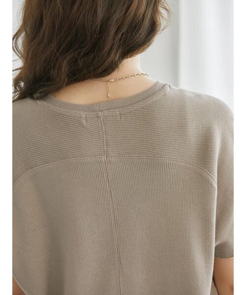 AMERICAN HOLIC（アメリカンホリック）の「ラグランリブスリーブチュニック（Tシャツ/カットソー・レディース・チャコールグレー/アイボリー/モカ・M/L）」の13枚目の写真