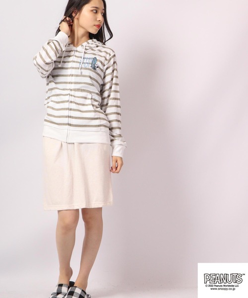 【美品】 PEARLEYGATES SNOOPYコラボ 裏起毛 スカート1 秋冬 PEARLEYGATES SNOOPYコラボ 裏起毛スカート