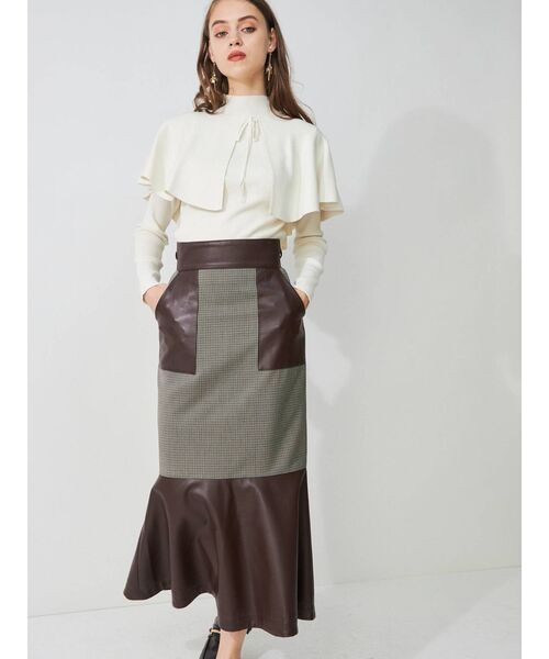 MERCURYDUO(マーキュリーデュオ)の「ハイウエストフェイクレザードッキングスカート(スカート・レディース・その他1・SMALL/MEDIUM)」の20枚目の写真