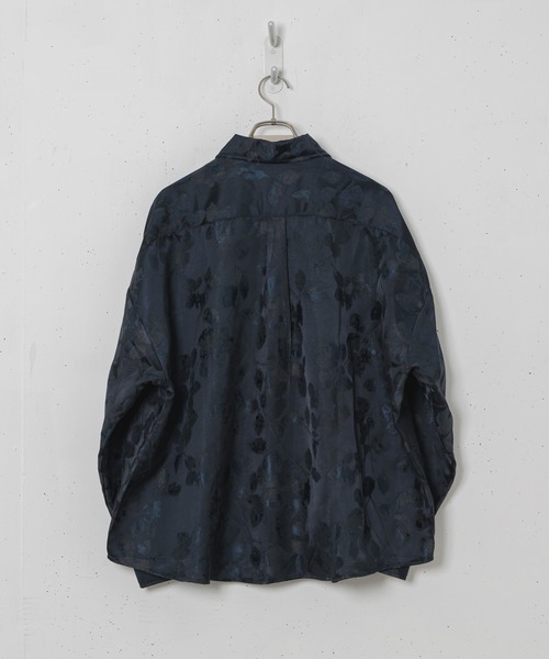 CASPER JOHN(キャスパージョン)の「Jacquard huge shirts/ジャガードヒュージシャツ(シャツ/ブラウス・メンズ・ライトブルー/ブラック/ベージュ/パープル/ネイビー/シルバー/ブルー/グリーン・SMALL/MEDIUM/LARGE)」の13枚目の写真
