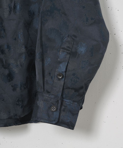 CASPER JOHN(キャスパージョン)の「Jacquard huge shirts/ジャガードヒュージシャツ(シャツ/ブラウス・メンズ・ライトブルー/ブラック/ベージュ/パープル/ネイビー/シルバー/ブルー/グリーン・SMALL/MEDIUM/LARGE)」の17枚目の写真