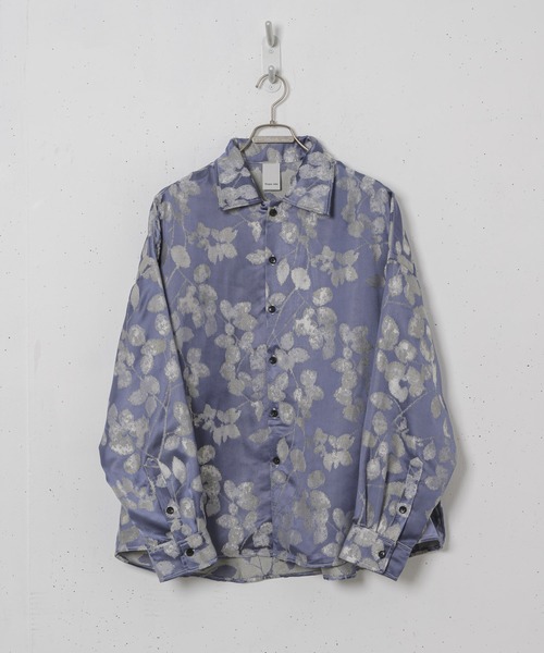 CASPER JOHN(キャスパージョン)の「Jacquard huge shirts/ジャガードヒュージシャツ(シャツ/ブラウス・メンズ・ライトブルー/ブラック/ベージュ/パープル/ネイビー/シルバー/ブルー/グリーン・SMALL/MEDIUM/LARGE)」の20枚目の写真