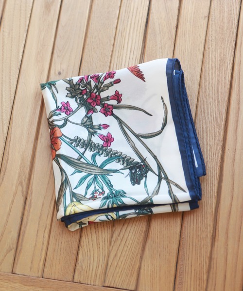 ANATOMICA ネイビー 花柄 バンダナ　スカーフ SIX PETAL FLOWER SCARF – ANATOMICA OFFICIAL ONLINE STORE