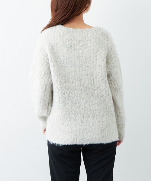 natural couture(ナチュラルクチュール)の「WEB限定カラーあり/ふわもこラメMIXニット(ニット/セーター・レディース・ライトグレー/ベージュ/ピンク/ブルー/ラベンダー・FREE)」の8枚目の写真
