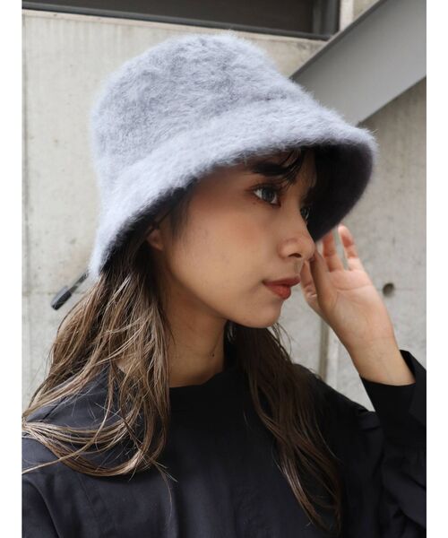 MURUA（ムルーア）の「ファーバケットハット（ハット・レディース・ブラック/オレンジ/ベージュ/グレー/モカ・FREE）」の3枚目の写真