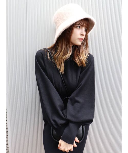 MURUA（ムルーア）の「ファーバケットハット（ハット・レディース・ブラック/オレンジ/ベージュ/グレー/モカ・FREE）」の17枚目の写真