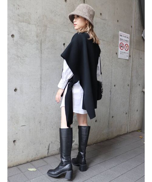 MURUA（ムルーア）の「ファーバケットハット（ハット・レディース・ブラック/オレンジ/ベージュ/グレー/モカ・FREE）」の7枚目の写真