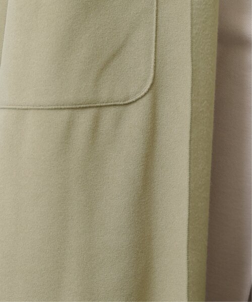 RAY CASSIN（レイカズン）の「Wフェイスフェイクウールベルト付テーラードコート（チェスターコート・レディース・ブラウン/グリーン/キナリ・FREE）」の9枚目の写真