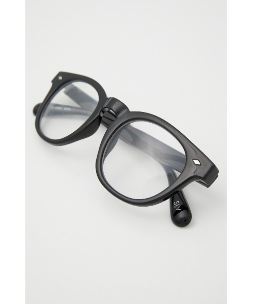 SLY(スライ)の「THICK EYE WEAR シック アイウェア メガネ(メガネ・レディース・ブラック/ブラウン系その他2・FREE)」の4枚目の写真