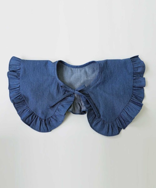 antiqua（アンティカ）の「愛らしさ増す。デニム付け襟（付け襟・キッズ・インディゴブルー・FREE）」の10枚目の写真