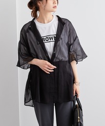 PUAL CE CIN | 【Du noir】JAPAN MADEシアーブラウス(シャツ/ブラウス)