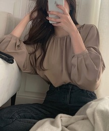 LAUIR（ラウアー）の「2wayボリュームスリーブバックリボンブラウス（シャツ/ブラウス）」