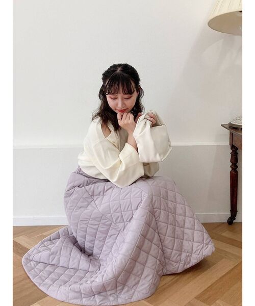 dazzlin（ダズリン）の「ショルダーオープンボリュームニットトップス（ニット/セーター・レディース・モカ/ブルー/オフホワイト/ブラウン/ブラック/ピンク・FREE）」の21枚目の写真