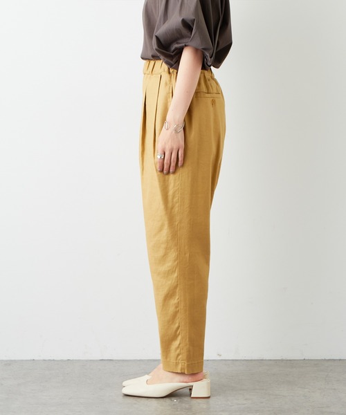 PUAL CE CIN（ピュアルセシン）の「麻テンセルストレッチパンツ（その他パンツ・レディース・ブラック/マスタード/ナチュラル・FREE）」の16枚目の写真