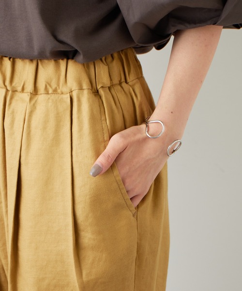 PUAL CE CIN（ピュアルセシン）の「麻テンセルストレッチパンツ（その他パンツ・レディース・ブラック/マスタード/ナチュラル・FREE）」の19枚目の写真