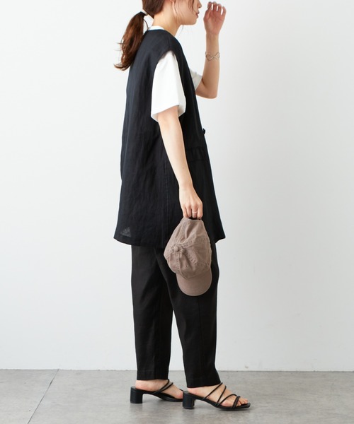 PUAL CE CIN（ピュアルセシン）の「麻テンセルストレッチパンツ（その他パンツ・レディース・ブラック/マスタード/ナチュラル・FREE）」の14枚目の写真