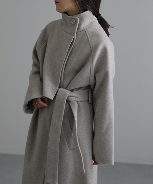 ap retro(アプレトロ)の「スタンドカラーケープコート(その他アウター・レディース・ブラック/ベージュ/グレー/アイボリー・FREE)」の21枚目の写真