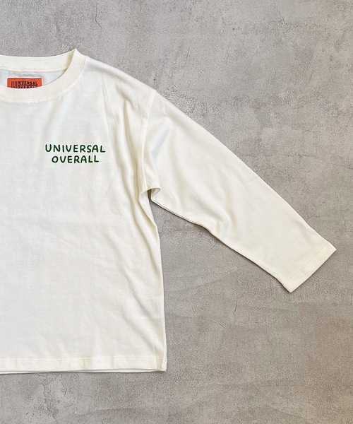 UNIVERSAL OVERALL（ユニバーサルオーバーオール）の「【UNIVERSAL OVERALL】プリントロンT（80～150cm）（Tシャツ/カットソー・キッズ・オレンジ/アイボリー/チャコール・90/100/110/120/80/130/95/140/150）」の6枚目の写真