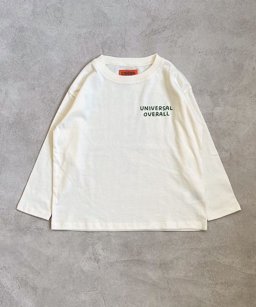 UNIVERSAL OVERALL（ユニバーサルオーバーオール）の「【UNIVERSAL OVERALL】プリントロンT（80～150cm）（Tシャツ/カットソー・キッズ・オレンジ/アイボリー/チャコール・90/100/110/120/80/130/95/140/150）」の10枚目の写真