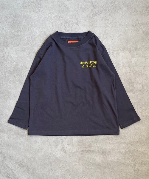 UNIVERSAL OVERALL（ユニバーサルオーバーオール）の「【UNIVERSAL OVERALL】プリントロンT（80～150cm）（Tシャツ/カットソー・キッズ・オレンジ/アイボリー/チャコール・90/100/110/120/80/130/95/140/150）」の5枚目の写真