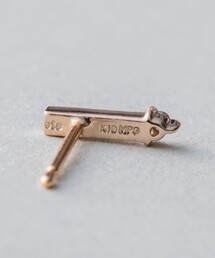 ete（エテ）の「○K10MPG ミストピンク ブラウンダイヤモンド ピアス