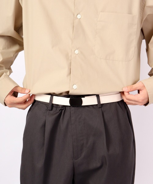 FUNALIVE(ファンアライブ)の「JON アクリルガチャベルト シンプル ロング丈(ベルト・メンズ・ベージュ系その他/ホワイト/ブラック・FREE)」の2枚目の写真